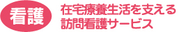 看護 在宅療養生活を支える 訪問看護サービス